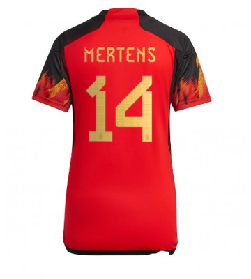 Belgium Dries Mertens #14 Replica Home Stadium Shirt for Women World Cup 2022 Short Sleeve